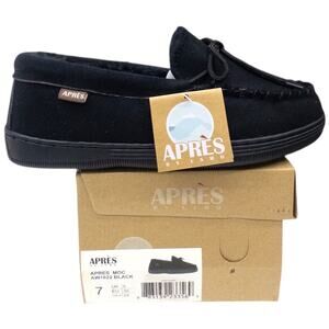 Apres by Lamo Fur Lined Moccasins Women's size 7 Black